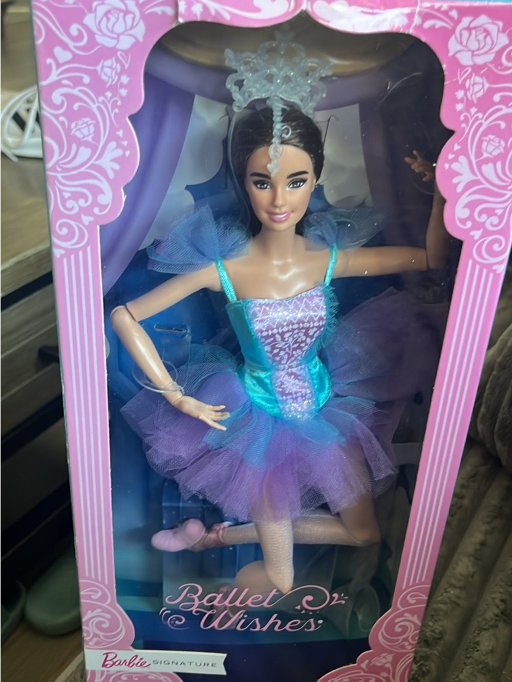 Barbie Teal and Purple Ballet Tutu Doll with Sparkle Bodice